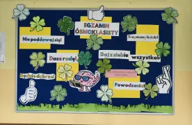 Gazetka motywacyjna dla uczniów klas 8