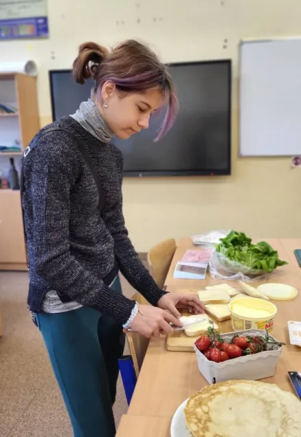 Zdrowe śniadanie w klasie