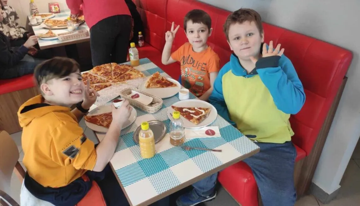 Pizzaday w klasach 1-3.