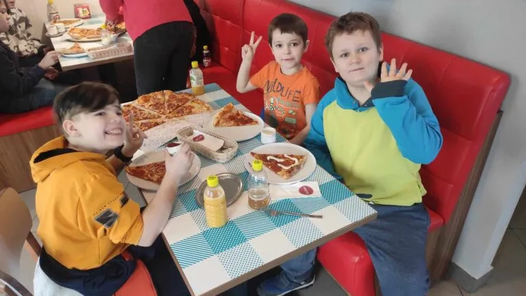 Pizzaday w klasach 1-3.