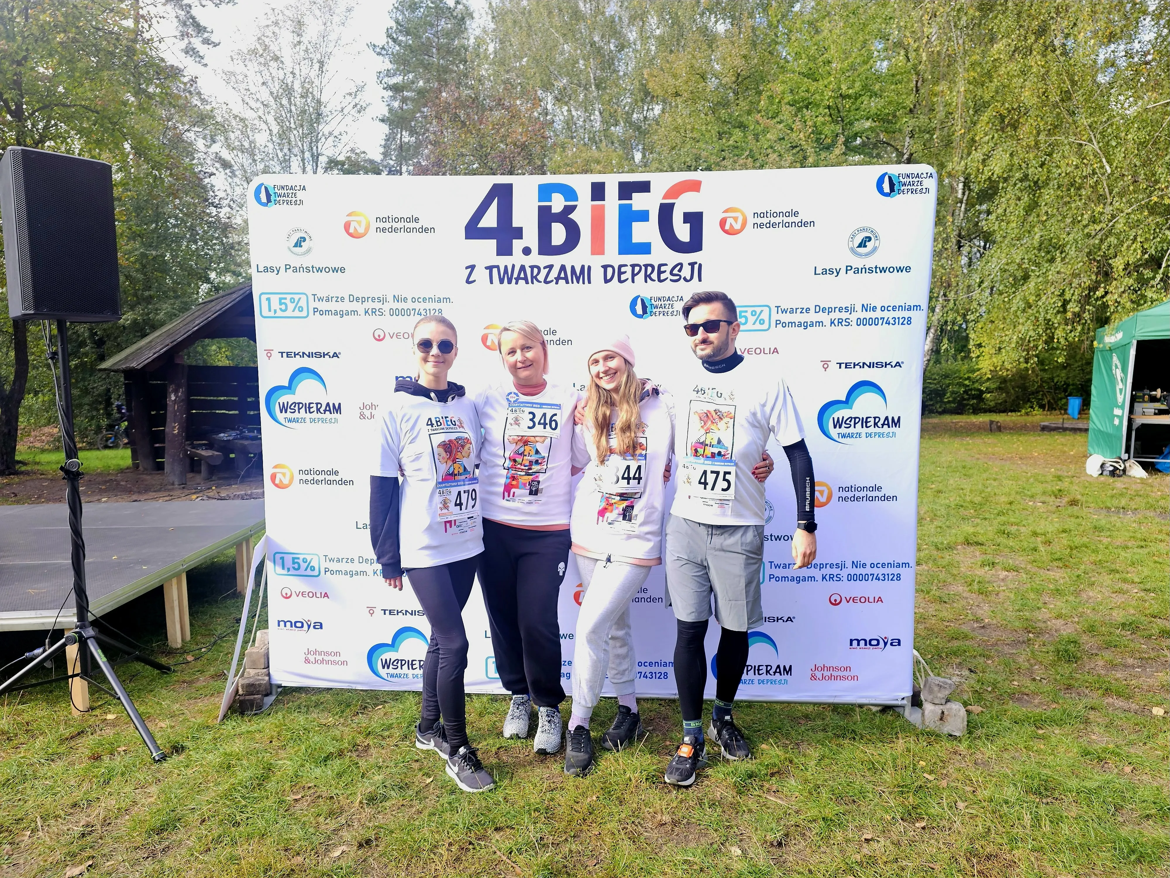 Nauczyciele podczas biegu