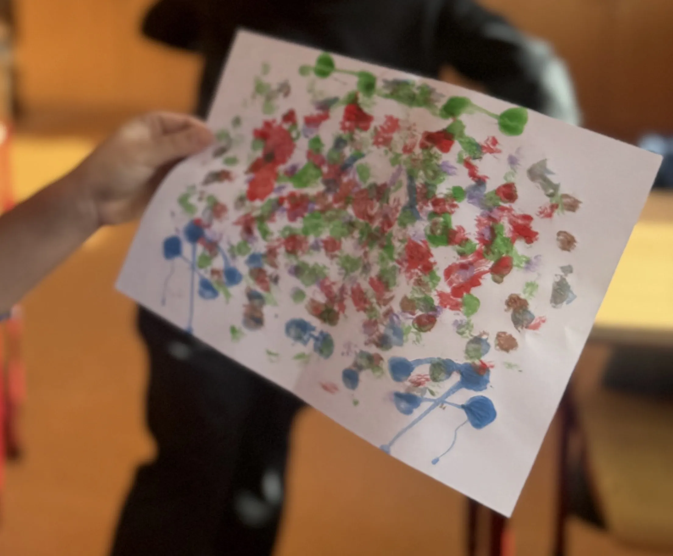 Lekcja kleksografii z klasą 4a