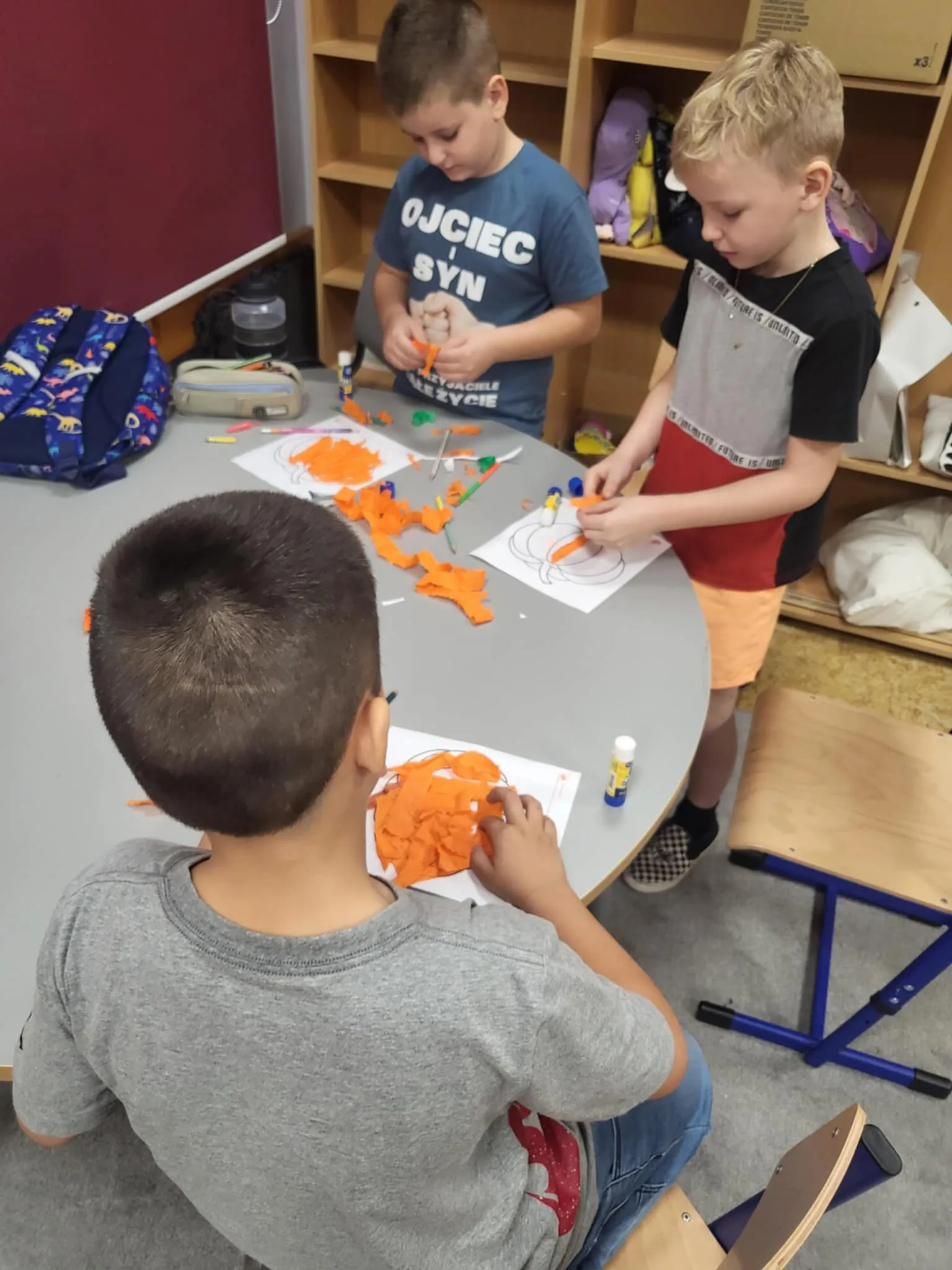 Prace dyniowe stolikowe