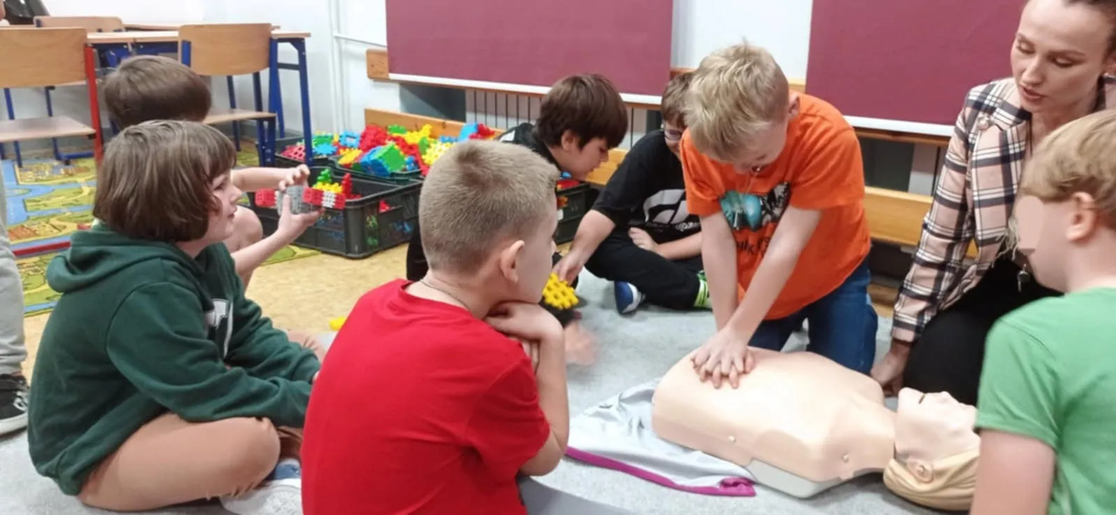 Lekcja Pierwszej Pomocy w klasach 1-3