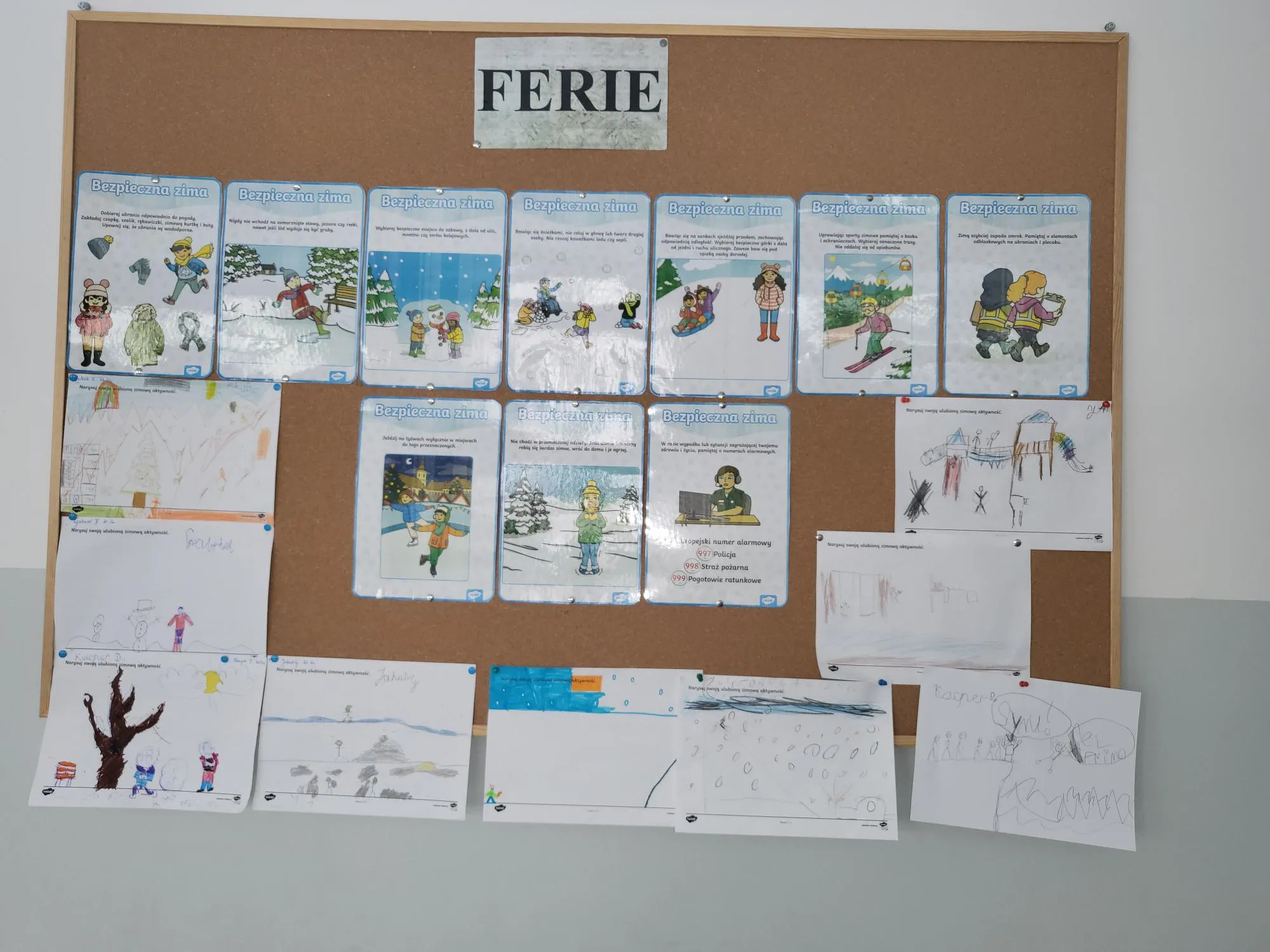 Gazetka klas 1-3 "Bezpieczne Ferie"