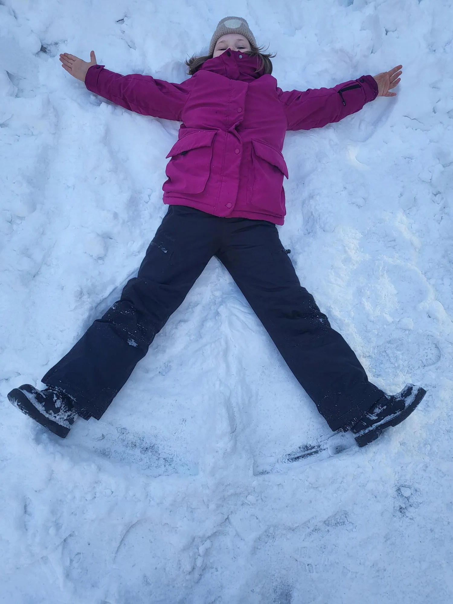 Zimowe zabawy w śniegu 