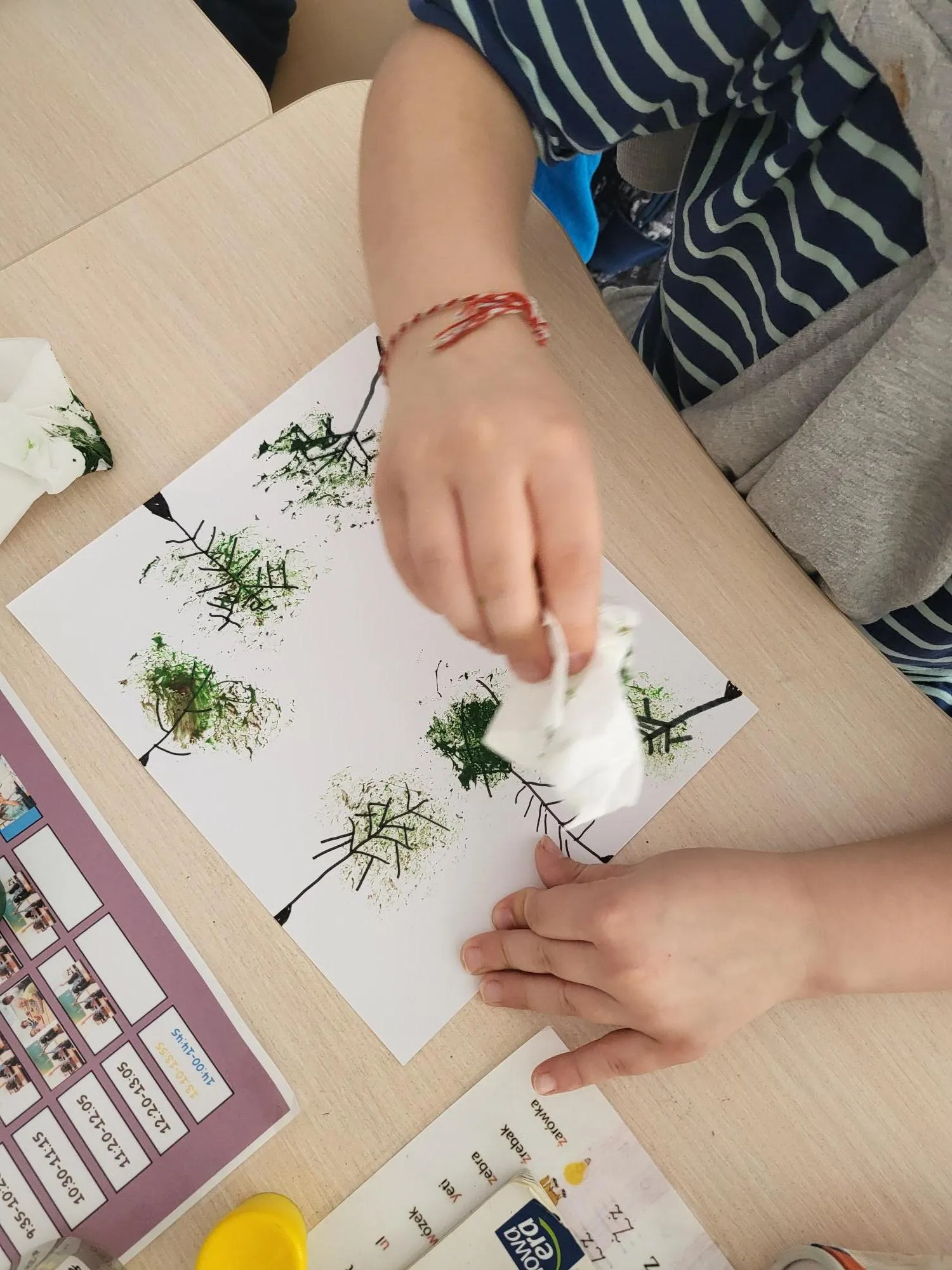 Wiosenna praca plastyczna