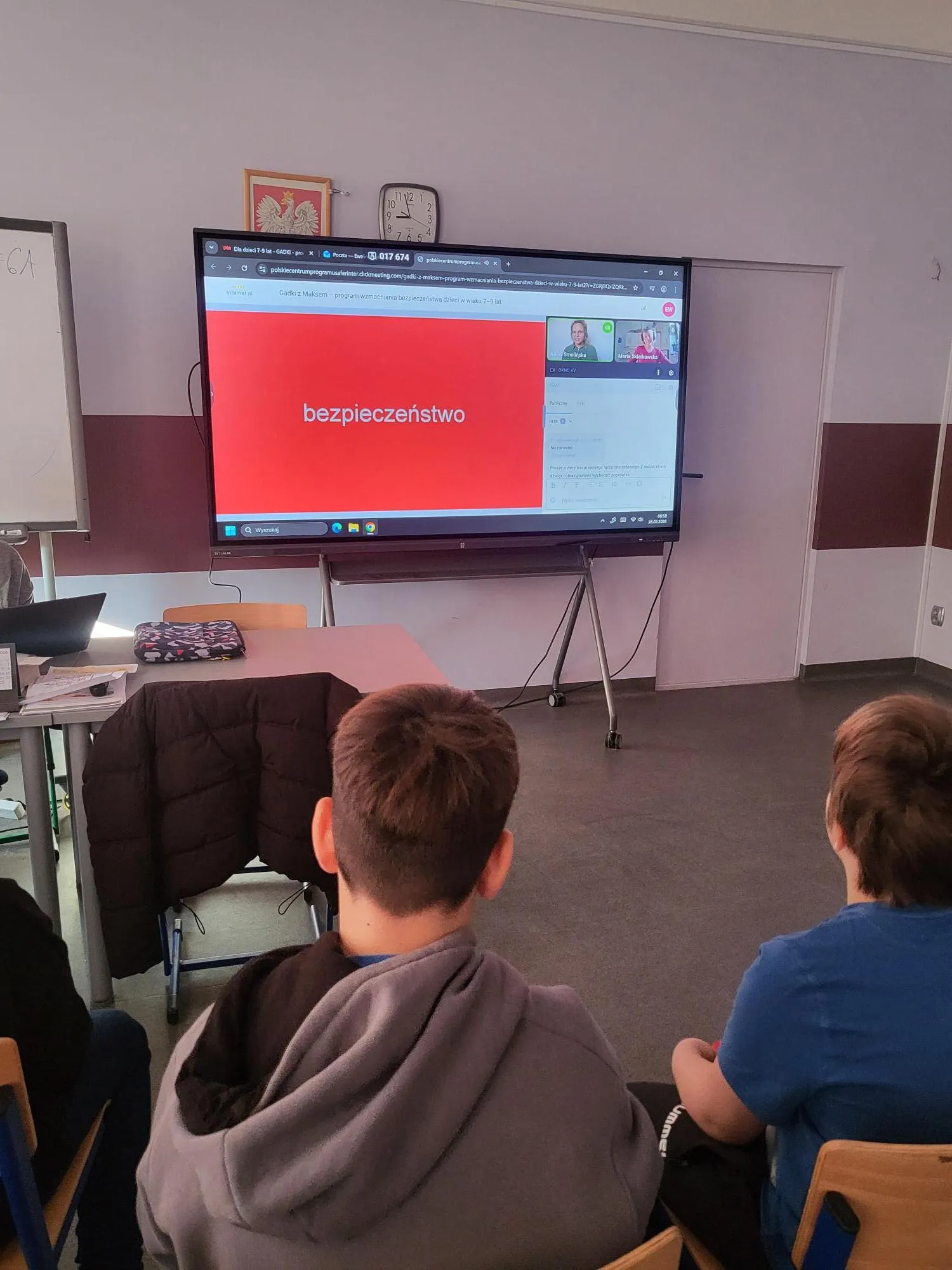 GADKI - proste rozmowy na ważne tematy, uczniowie klas 1-3 biorą udział w lekcji online