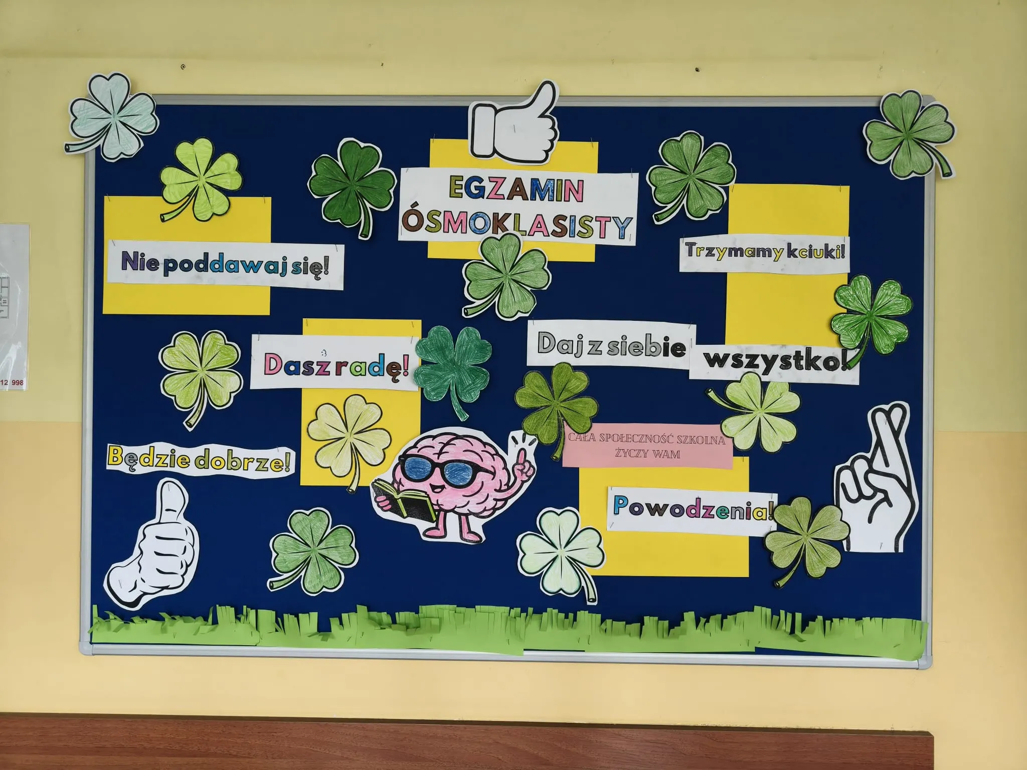 Gazetka motywacyjna dla uczniów klas 8