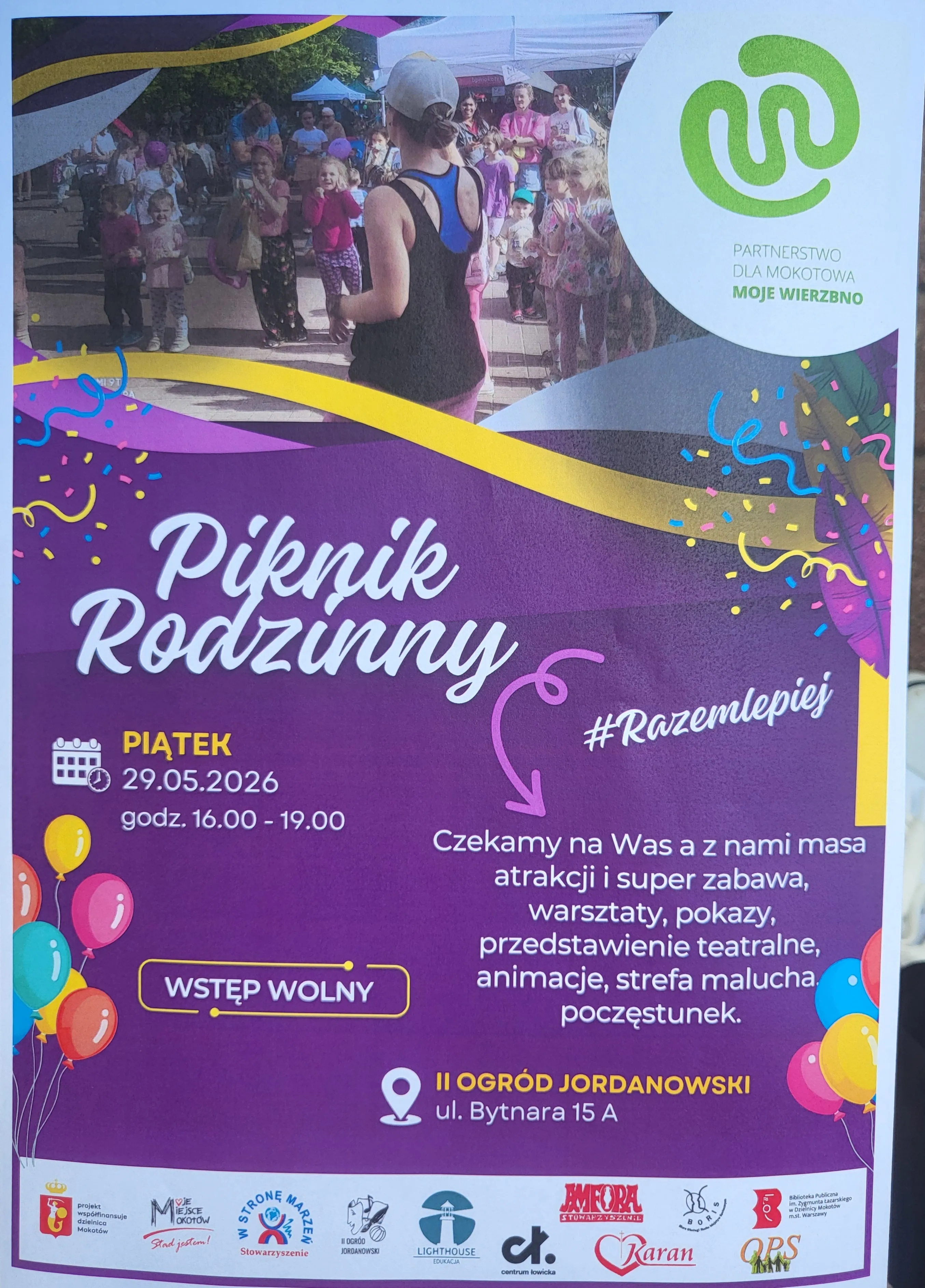 Piknik Rodzinny w II Ogrodzie Jordanowskim 