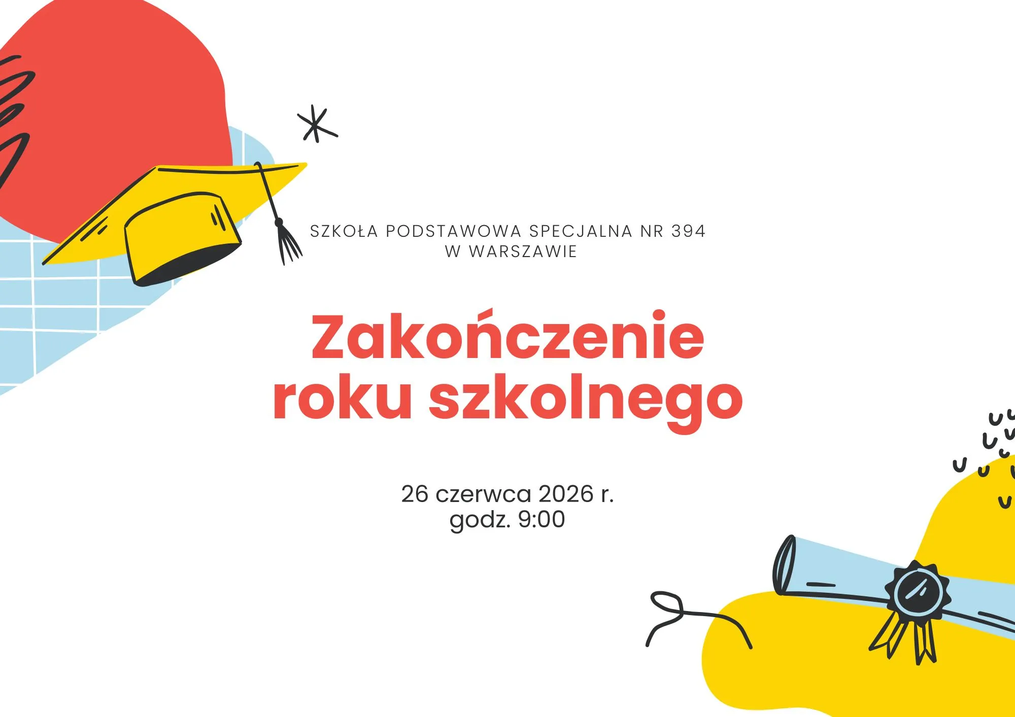 Zakończenie roku szkolnego 2025/2026